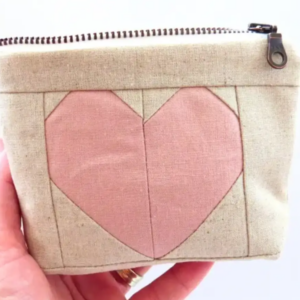 Paper from Heaven Heart Quilted Bag