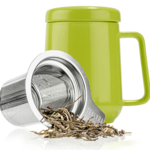 Peak Porcelain Ceramic Mug with Metal Infuser 19oz