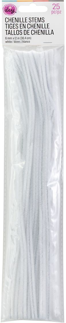 CousinDIY Chenille Stems 6mmx12" 25/Pkg